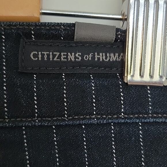 NWT Anthro Citizens of Humanity Rocket Crop Hi-Rise Skinny Jeans, Pinstripe, 29 - Picture 9 of 12
